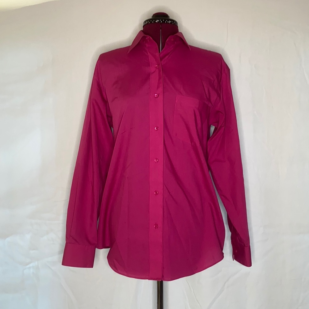 Foxcroft Fuchsia Button-Down Shirt